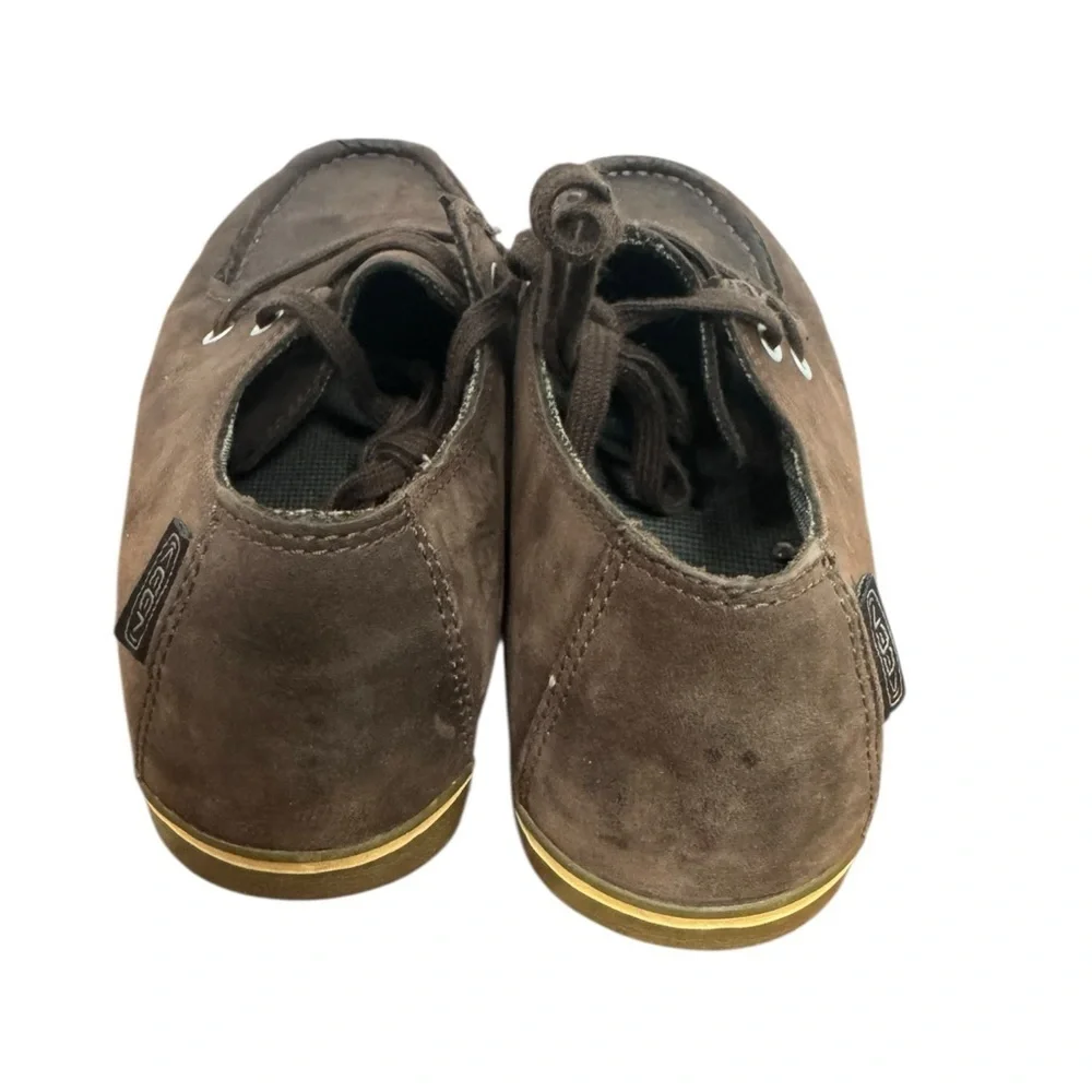 Keen Big Kids Brown Leather Boat Shoes US 5 EU 38